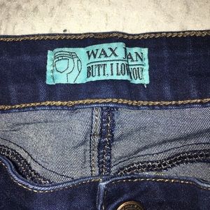 Wax Distressed Jeans “But I Love You” butt lifting